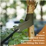 Qezodsx 32 Sangles D'Arbre 15,74 Pouces en Nylon Vert Armée pour Jalonner avec Œillet pour Jalonner les Jeunes Nouvellement Plan