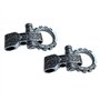 Jevina Lot de 10 boucles en paracorde - Bouchons à vis - Manille réglable - Pour bracelet en paracorde