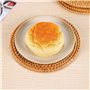 Haptufer 4 PièCes SéRies Dessous de Plateaux en Rotin pour Plaques Chaudes IsoléEs, Support de Pot pour Table, Tapis RéSistants 