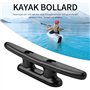 Giilayky 6 PièCes Taquet de Bateau Noir Taquets de Taquets de Quai de Bateau Taquet de Canoë Taquets en Nylon de 4 Pouces pour A
