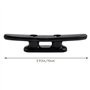 Giilayky 6 PièCes Taquet de Bateau Noir Taquets de Taquets de Quai de Bateau Taquet de Canoë Taquets en Nylon de 4 Pouces pour A