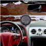 75 Pouces 12V LED Blanche Retro-Eclairee Jauge Tachymetre avec Voyant De Changement De Rouge pour Voiture a