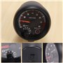 Niejgay Universel 3,75 Pouces 12V LED Blanche Retro-Eclairee Jauge Tachymetre avec Voyant De Changement De Rouge pour Voiture a 