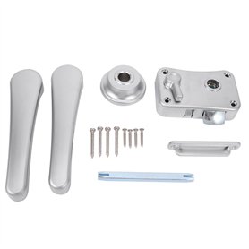 RV Serrure de Porte de Toilette Salle de Bain Serrure de Porte Caravane Bateau Loquet PoignéE Serrure RV Accessoires