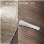 RV Serrure de Porte de Toilette Salle de Bain Serrure de Porte Caravane Bateau Loquet PoignéE Serrure RV Accessoires