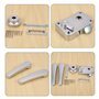 RV Serrure de Porte de Toilette Salle de Bain Serrure de Porte Caravane Bateau Loquet PoignéE Serrure RV Accessoires