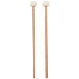 Niejgay 2 PièCes SéRies avec la Double TêTe Tambour Cymbale Gong les Bâtons de Marteau Souple Maillet les de Maillets le Marteau