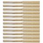 Qeunrtiy 12 PièCes Meule de Meule 4.0Mm Plaqué Titane AffûTage Roues TronçOnneuse AffûTeuse Pierre Kit éLectrique