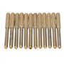 Qeunrtiy 12 PièCes Meule de Meule 4.0Mm Plaqué Titane AffûTage Roues TronçOnneuse AffûTeuse Pierre Kit éLectrique