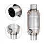 Qeunrtiy Convertisseur Catalytique Universel D'EntréE/Sortie, avec Port O2 et Bouclier Thermique 53004 Convertisseur Catalytique