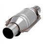 Qeunrtiy Convertisseur Catalytique Universel D'EntréE/Sortie, avec Port O2 et Bouclier Thermique 53004 Convertisseur Catalytique