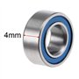 Wisyurt 20 StüCk MR105-5 X 10 X 4 mm Roulements à Billes en Acier à Double Blindage Miniature Bleu