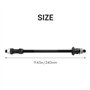 Wisboey Prolongé 240Mm Snowbike Moyeux Échafaudage Plein Essieu Accessoires