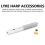 Lobamop Lot de 20 clous en gel pour harpe et harpe avec 20 rivets pour lyre, harpe, petite harpe, musicale, cordes, instrument