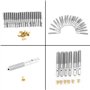 Lobamop Lot de 20 clous en gel pour harpe et harpe avec 20 rivets pour lyre, harpe, petite harpe, musicale, cordes, instrument