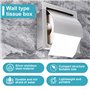 Juwacoo Porte Papier Hygiénique en Acier Inoxydable Intégré, Porte Rouleau Papier Toilette, Distributeur Papier Toilette, Suppor