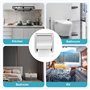 Juwacoo Porte Papier Hygiénique en Acier Inoxydable Intégré, Porte Rouleau Papier Toilette, Distributeur Papier Toilette, Suppor