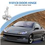 FITTG 206 206 Cc Sangle D'Arrêt De Charnière De Porte 5Dr 3Dr Droite/Gauche Argent Métallique
