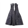 Nvanvmm Gants de sablage en caoutchouc noir à rayures abrasives pour armoire de sablage 65 x 30 cm