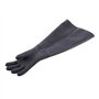 Nvanvmm Gants de sablage en caoutchouc noir à rayures abrasives pour armoire de sablage 65 x 30 cm