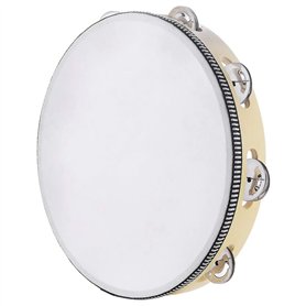 Wanjorlay Tambourin 10 Pouces Hand Drum Bell Tambourin Jingles Percussion Musical Educational Instrument For Adults