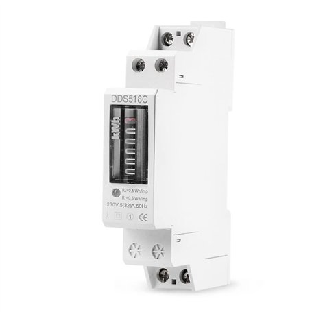 PRATYAHARA Compteur D'Énergie Électronique Domestique DDS518C Compteur D'Énergie Compteur de KWh Rail DIN Consommation Électriqu