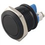 Geieold Bouton Poussoir Interrupteur Noir 16mm 12V Pour Voiture Auto