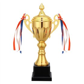 Tiamu Coupe Trophée d'or Hauteur 29cm