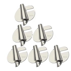 Iegefirm 6 Pièces D'Ourlet Roulé à Coudre