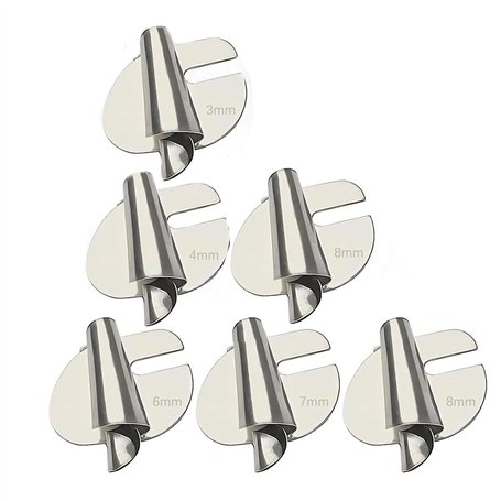 Iegefirm 6 Pièces D'Ourlet Roulé à Coudre
