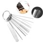 Comphic Kit de 72 accessoires de rechange pour guitare - Outils de réparation et d'entretien - Règle d'action des cordes - Chevi