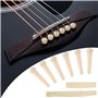 Comphic Kit de 72 accessoires de rechange pour guitare - Outils de réparation et d'entretien - Règle d'action des cordes - Chevi