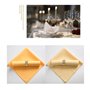 HUTSRAI 10Pcs 48X48Cm Serviettes en Tissu Polyester pour DîNer de Banquet de Mariage au Restaurant, Vert Foncé