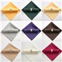 HUTSRAI 10Pcs 48X48Cm Serviettes en Tissu Polyester pour DîNer de Banquet de Mariage au Restaurant, Vert Foncé