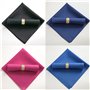 HUTSRAI 10Pcs 48X48Cm Serviettes en Tissu Polyester pour DîNer de Banquet de Mariage au Restaurant, Vert Foncé