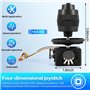 FutureHight Potentiomètre Joystick 4 axes - Commande par touche pour potentiomètre à bascule étanche -D400X-R4 10K 4D