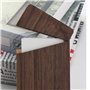 HUTSRAI Portable Porte-Cartes de Visite en Bois et Femmes Porte-Cartes-Cadeaux d'affaires Portable Bois de Noyer