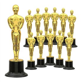 Exogio Lot de 12 Statuette trophées de récompense dorés
