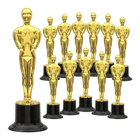 Exogio Lot de 12 Statuette trophées de récompense dorés