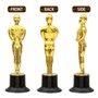 Exogio Lot de 12 Statuette trophées de récompense dorés, Awards Galas pour Cadeaux de fête, Cadeaux de soirée cinéma, trophée Fo
