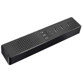 KJKVIVH Haut-parleurs d'ordinateur 3 en 1 avec microphone et haut-parleur de conférence USB