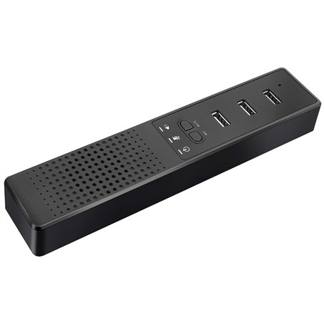 KJKVIVH Haut-parleurs d'ordinateur 3 en 1 avec microphone et haut-parleur de conférence USB
