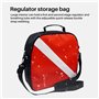 Giilayky Portable Nylon Drapeau de PlongéE PlongéE sous-Marine Protecteur RéGulateur Sac avec Fermeture éClair Porter PoignéE