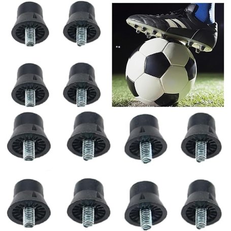 Dytabepl Lot de 12 crampons de rechange pour chaussures de football 13 mm avec filetage de 5 mm