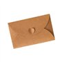 JXYFFS 100Pcs Mini Enveloppes Kraft Enveloppes Kraft Marron pour Cartes Cadeaux et Cartes de Visite 17.5X11Cm