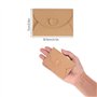 JXYFFS 100Pcs Mini Enveloppes Kraft Enveloppes Kraft Marron pour Cartes Cadeaux et Cartes de Visite 17.5X11Cm