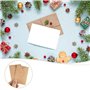 JXYFFS 100Pcs Mini Enveloppes Kraft Enveloppes Kraft Marron pour Cartes Cadeaux et Cartes de Visite 17.5X11Cm