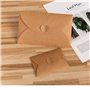 JXYFFS 100Pcs Mini Enveloppes Kraft Enveloppes Kraft Marron pour Cartes Cadeaux et Cartes de Visite 17.5X11Cm