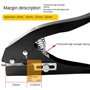 HiCOZZIE Perforatrice à Papier Circulaire de 12 Mm, Perforatrice à Main Ronde à un Seul Trou pour Cartes D'Identité, Cartes en P