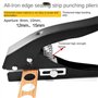 HiCOZZIE Perforatrice à Papier Circulaire de 12 Mm, Perforatrice à Main Ronde à un Seul Trou pour Cartes D'Identité, Cartes en P